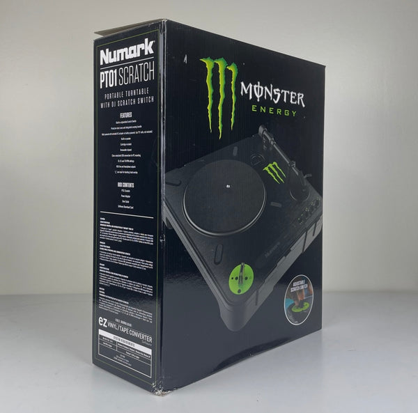 Limited Edition Monster Energy Numark PT01 Scratch Portable Turntable