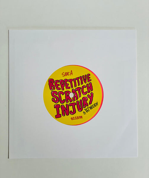 DJ Woody - Repetitive Scratch Injury 7" Pink Vinyl (White Sleeve)