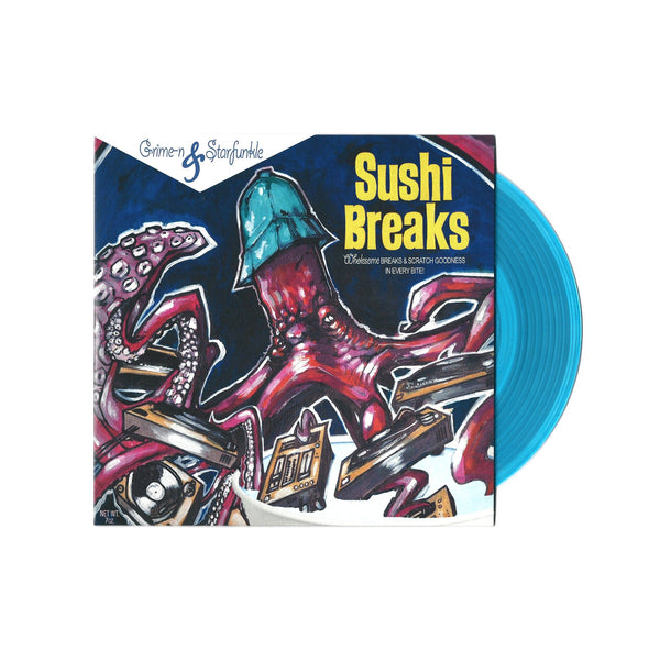 Grime-n & Starfunkle - Sushi Breaks 7" Blue Vinyl