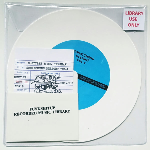 D-Styles x Mr. Henshaw - Sqratchers Delight Vol. 4 Skipless 7" White Vinyl