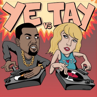 Mike C & AkikoLuv - YE vs TAY 7" Red Vinyl