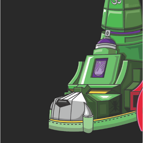 Super Seal Giant Robo V.4 (R. Foot) 12" Green Record