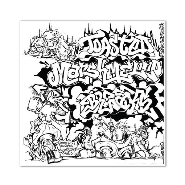 TOASTED MARSHMELLO FEET BRAYX 7” Blue Splatter VINYL