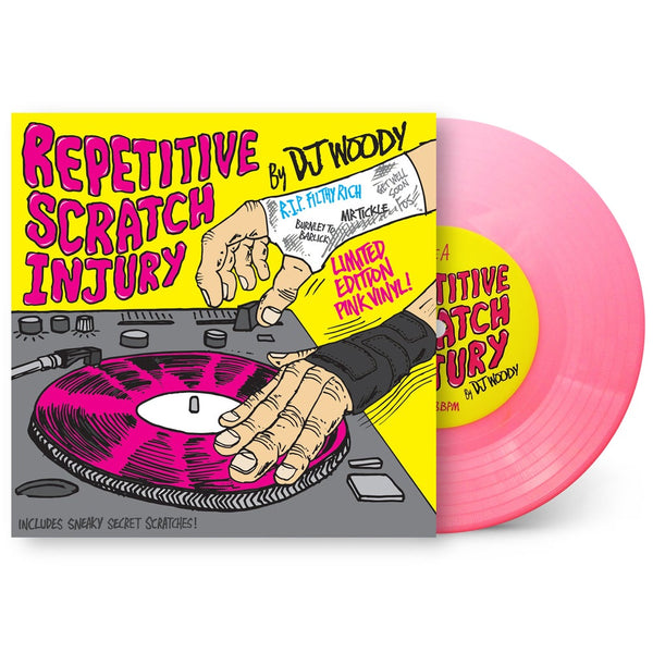 DJ Woody - Repetitive Scratch Injury 7" Pink Vinyl