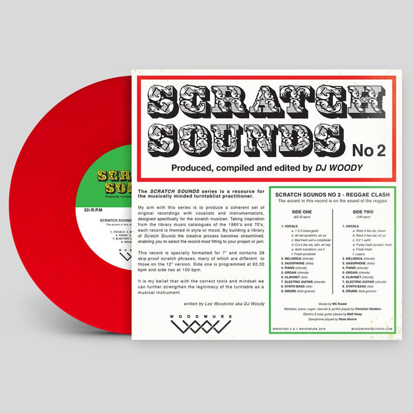 DJ Woody - Scratch Sounds No. 2 - 7" Red Vinyl