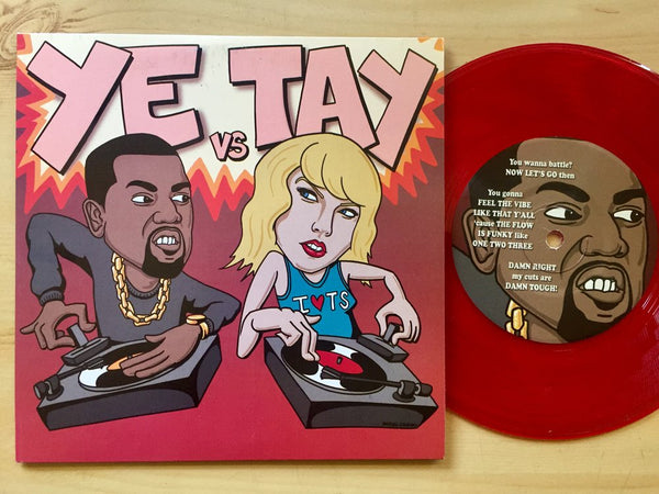 Mike C & AkikoLuv - YE vs TAY 7" Red Vinyl
