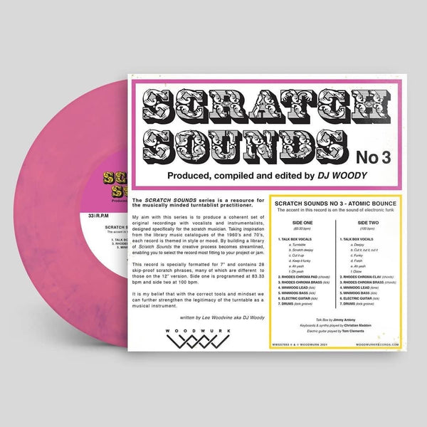 DJ Woody - Scratch Sounds No. 3 - 7" Pink Panther Vinyl