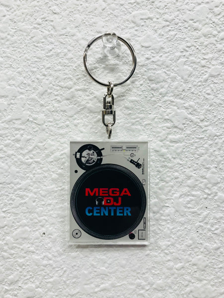 Mega DJ Center Turntable Keychain