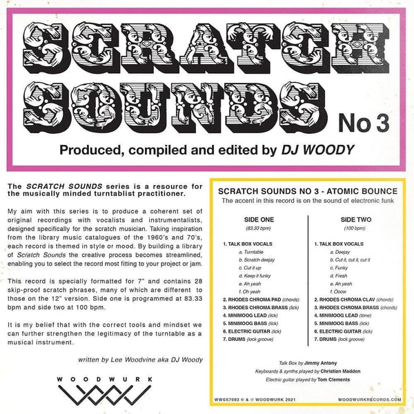 DJ Woody - Scratch Sounds No. 3 - 7" Pink Panther Vinyl