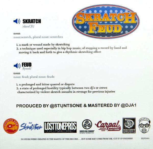 Stunts One - Skratch Feud 7” Black Vinyl (SIDE A ONLY)