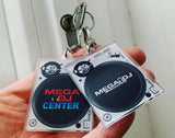 Mega DJ Center Turntable Keychain