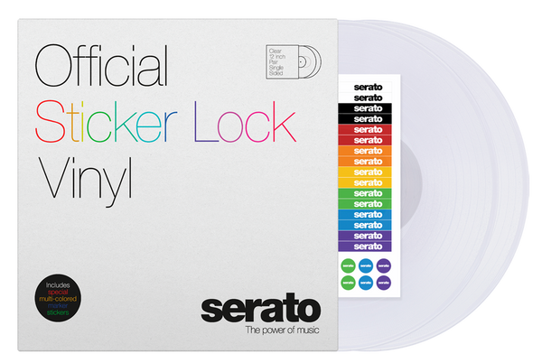 Serato Sticker Lock 12" Clear Vinyl (Pair)