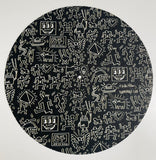 Keith Haring Robot DJ 12”Slipmats(Black)(Pair)