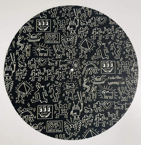 Keith Haring Robot DJ 12”Slipmats(Black)(Pair)