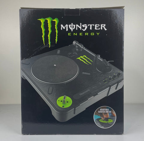 Limited Edition Monster Energy Numark PT01 Scratch Portable Turntable