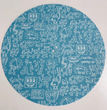 Keith Haring Robot DJ 12”Slipmats(Blue)(Pair)