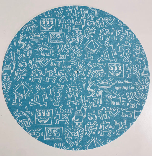 Keith Haring Robot DJ 12”Slipmats(Blue)(Pair)