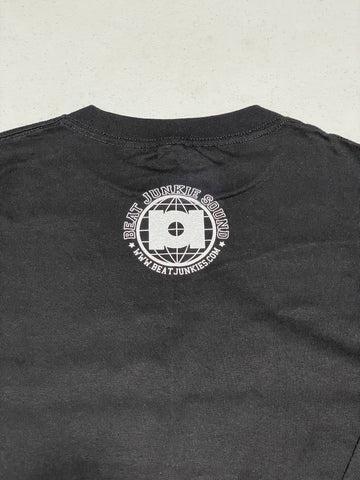Beat Junkies Eat Sleep Skratch Repeat Long Sleeves Black Shirt (Size M)