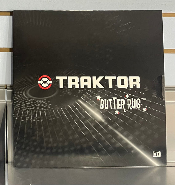Traktor Thud Rumble Butter Rug Black (Pair)