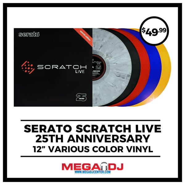 Serato 25th Anniversary 12″ Scratch Live Control Vinyl