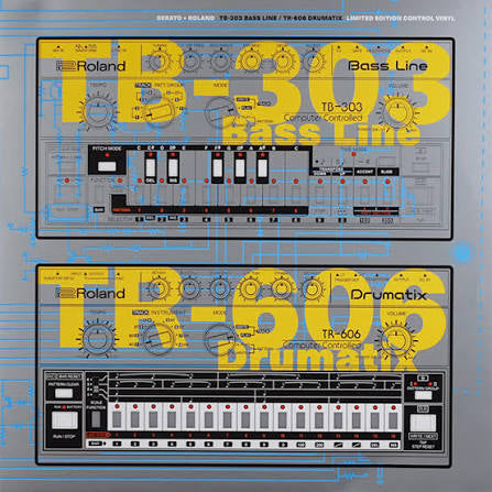 Serato + Roland TB-303/TR-606 Drumatix 12” Control Vinyl (Pair) - Limited Edition
