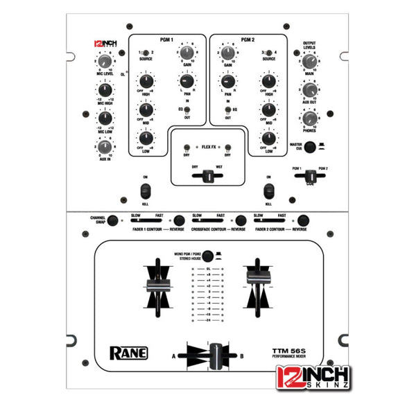 Rane TTM56S Magnetic White Skin