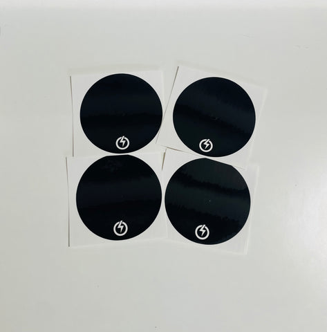 Raiden Fader Center Label Stickers For DJing (4 Stickers)