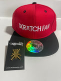 Skratch Fan SnapBack (Red/Black) with pin