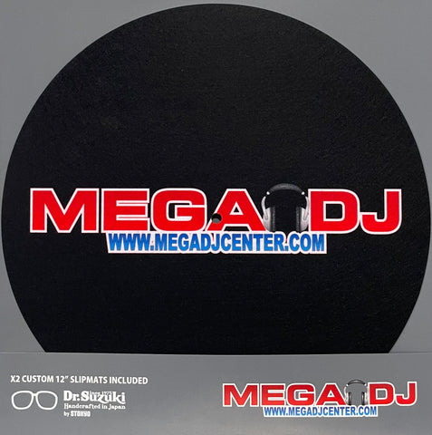 Mega DJ Center x Stokyo Dr. Suzuki Mix Edition 12” Black Slipmats (Pair)