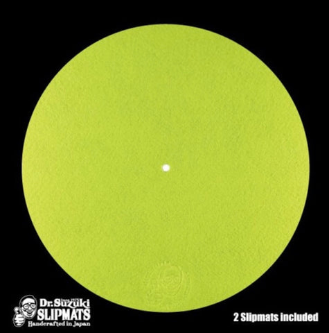 Dr. Suzuki Mix Edition 12" Slipmats - Tennis Ball Yellow (Pair)