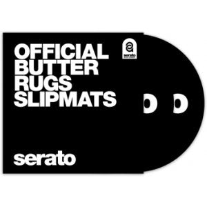Serato - Butter Rug - 7" Black Slipmat (Pair)