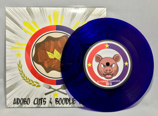 DJ Torque - Adobo Cuts & Boodle Battle 7" Blue Vinyl