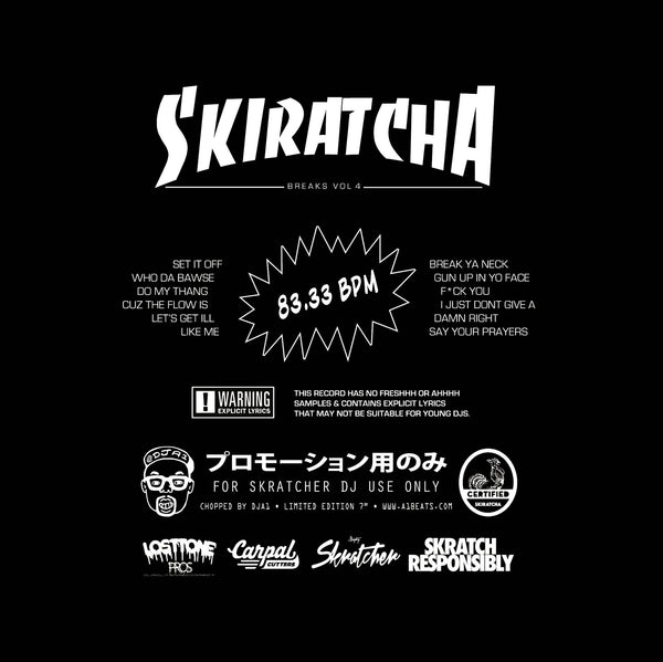DJ A1 - Skiratcha Breaks Vol. 4 - 7" Black Vinyl