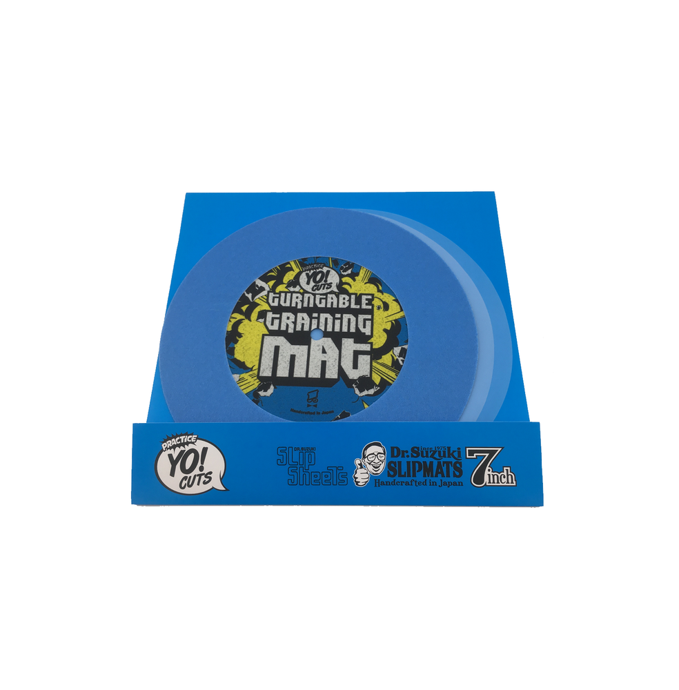 Dr Suzuki & Turntable Training Wax 7" Blue Slipmat & Slip Sheet TTM7