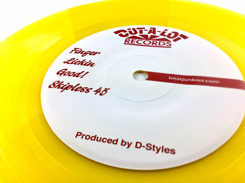 D-Styles X DJ LA.D.DA – Finger Lickin Good Skipless 7″ Yellow Vinyl
