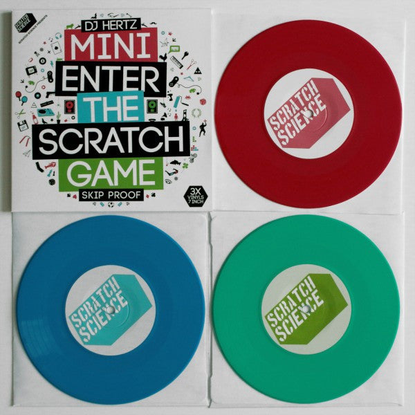 DJ Hertz - Mini Enter The Scratch Game - 3 x 7'' Color Vinyl