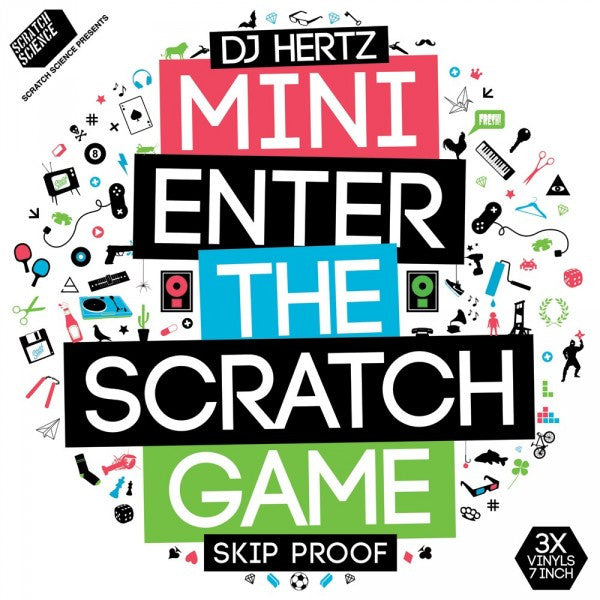 DJ Hertz - Mini Enter The Scratch Game - 3 x 7'' Color Vinyl