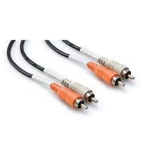 Hosa Cable CRA201 Dual RCA To Dual RCA Cable