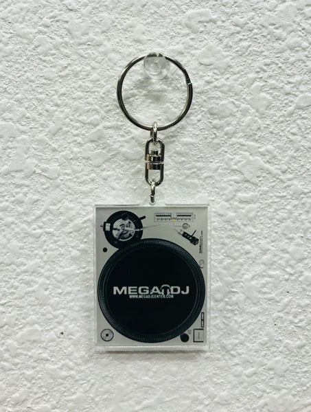 Mega DJ Center Turntable Keychain