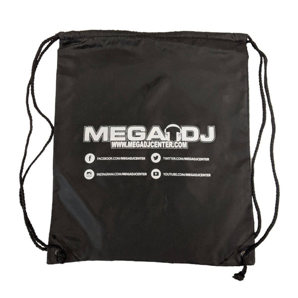 Mega DJ Center Drawstring Bag - Black Color