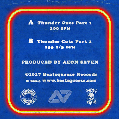 Aeon Seven - Thunder Cuts - 7" Blue Vinyl