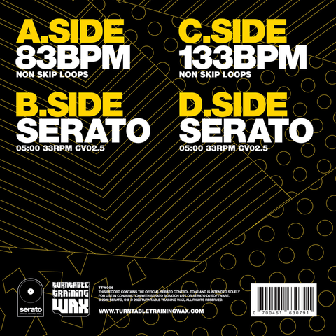 Practice Yo! Cuts x Serato 7" Black Vinyl (Pair) - TTW006BLK